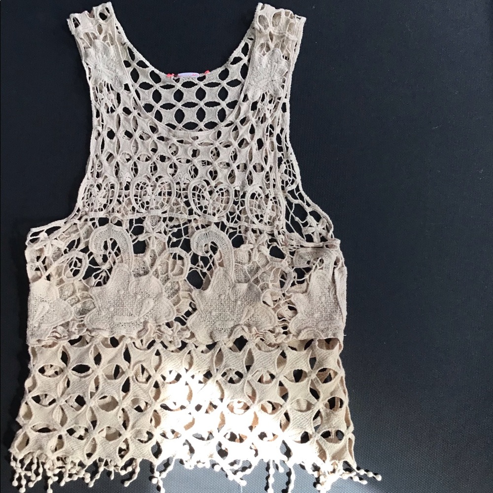 Crocheted tank top
